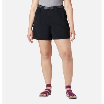 Columbia Ženske Kratke Hlače - Sandy River Cargo Plus Size Crne | RJAS-69501